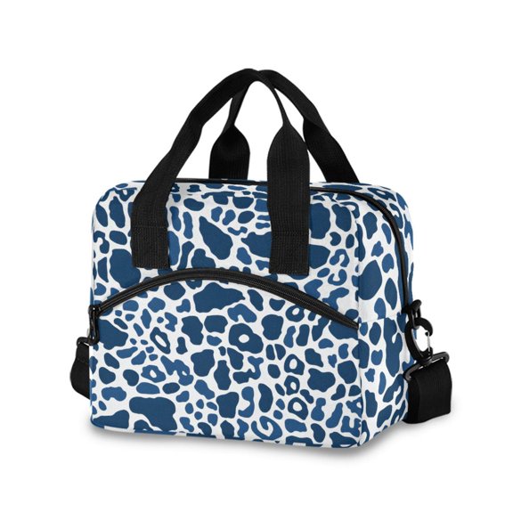 joogoo Leopard Print-a2 Insulated Lunch Bags Reusable Cooler Box with Shoulder Strap