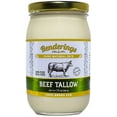 Renderings Beef Tallow, 100 GrassFed & Finished, Cooking, Baking and Frying, 14 oz jar (3Pack