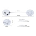 thumbnail image 4 of Cerradura para puertas y armarios, Inox/Plástico, Color Blanco, 4 of 5