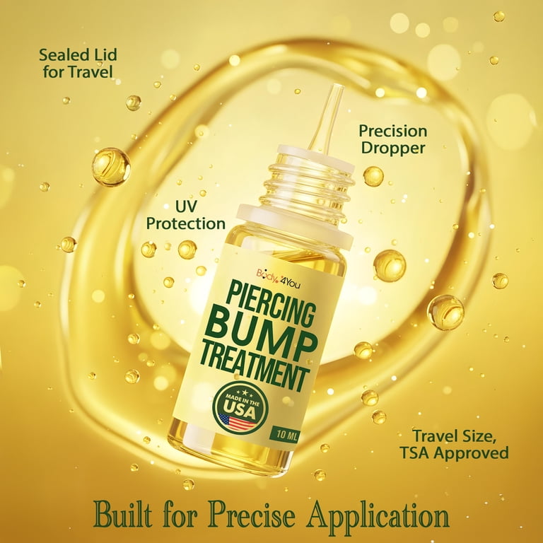BodyJ4You Piercing Bump Removal Oil, 0.33 fl oz, Soothing Keloid Treatment  for Nose, Ear, Belly - Walmart.com