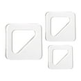 thumbnail image 6 of oshhnii 2x3x Triangle Tracing Stencils Guide Tools for Kitchen Clear Acrylic Templates, 6 of 9