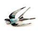 thumbnail image 1 of Broche de Animal de golondrina de cristal encantador de primera calidad, Pin para solapa con insignia, joyería para mujer, 1 of 5