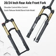 thumbnail image 2 of Forks High-Performance Bike Suspension Forks - Aluminum Alloy Quick Release/Barrel Axle 20/24 Inch Shoulder/Wire MTB Front Fork Control Fat Bike Fork, 2 of 6