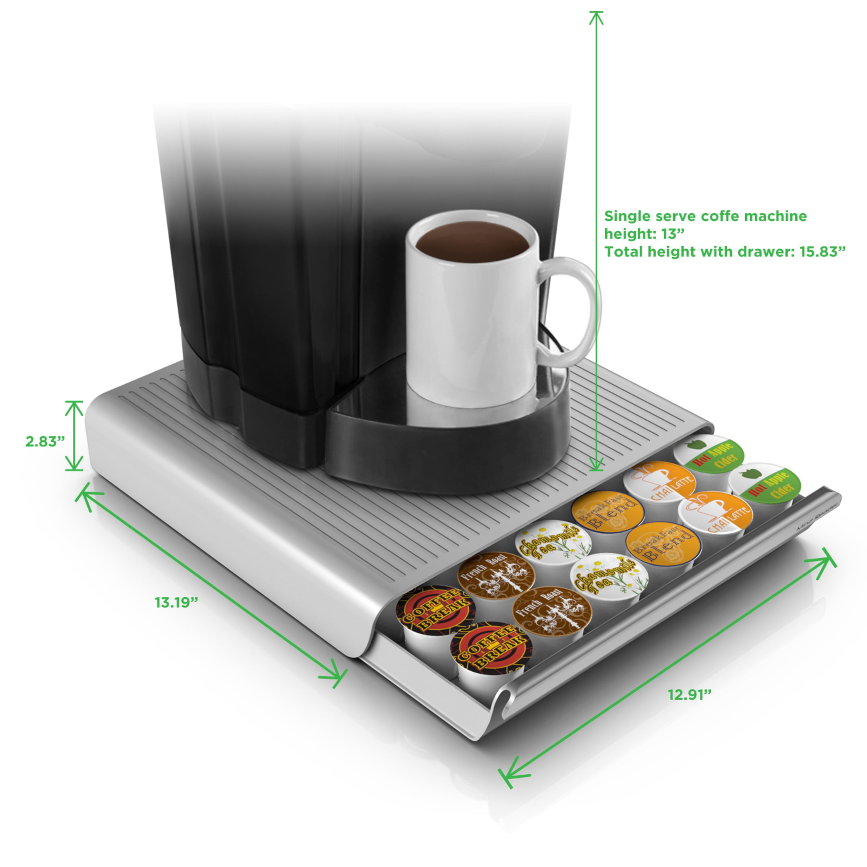 Mind Reader Single Serve Coffee Pod Drawer And Holder [18 Capacity