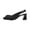 Black, variant on Womens Adjustable Slingback Heels, Pointed Toe Mid-Low Heel, Cute Knitted Slip On Work Pumps Dress Shoes Khaki 43