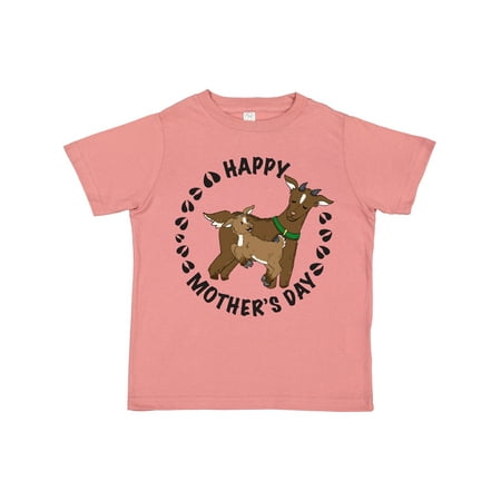 

Inktastic Happy Mother s Day with Cute Goats Gift Toddler Boy or Toddler Girl T-Shirt