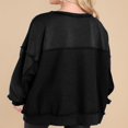 thumbnail image 3 of Chandail de Printemps pour Femmes en Couleur Unie avec Col en V et Manches Longues, 3 of 4