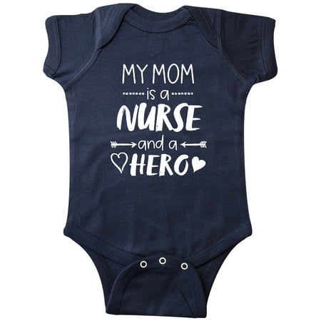 

Inktastic My Mom is a Nurse and a Hero Gift Baby Boy or Baby Girl Bodysuit