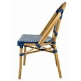 thumbnail image 5 of Bistro Chair PE Rattan Blue on White Armless (2-Pack), 5 of 7
