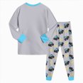thumbnail image 6 of Gibobby Boy Outfits Fall Winter Printed Cute Printed Long Sleeve Outwear Clothing Sets 1T 2T 3T 4T Toddler Boys Outfit Sets(4-5 Years,Grey), 6 of 7
