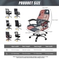 thumbnail image 7 of POLERO USA Flag Patchwork Anti Slip All-in-One Computer Office Chair Covers, Stretch Elastic Cloth High Back Chair Slipcover for Dining, 7 of 7