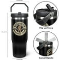 thumbnail image 4 of 30oz Bigfoot Tumbler - Insulated Stainless Steel Cup with Handle & Flip Straw | Sasquatch Gifts for Men, Dad | Father''s Day, Birthday, Christmas Gift, 4 of 6
