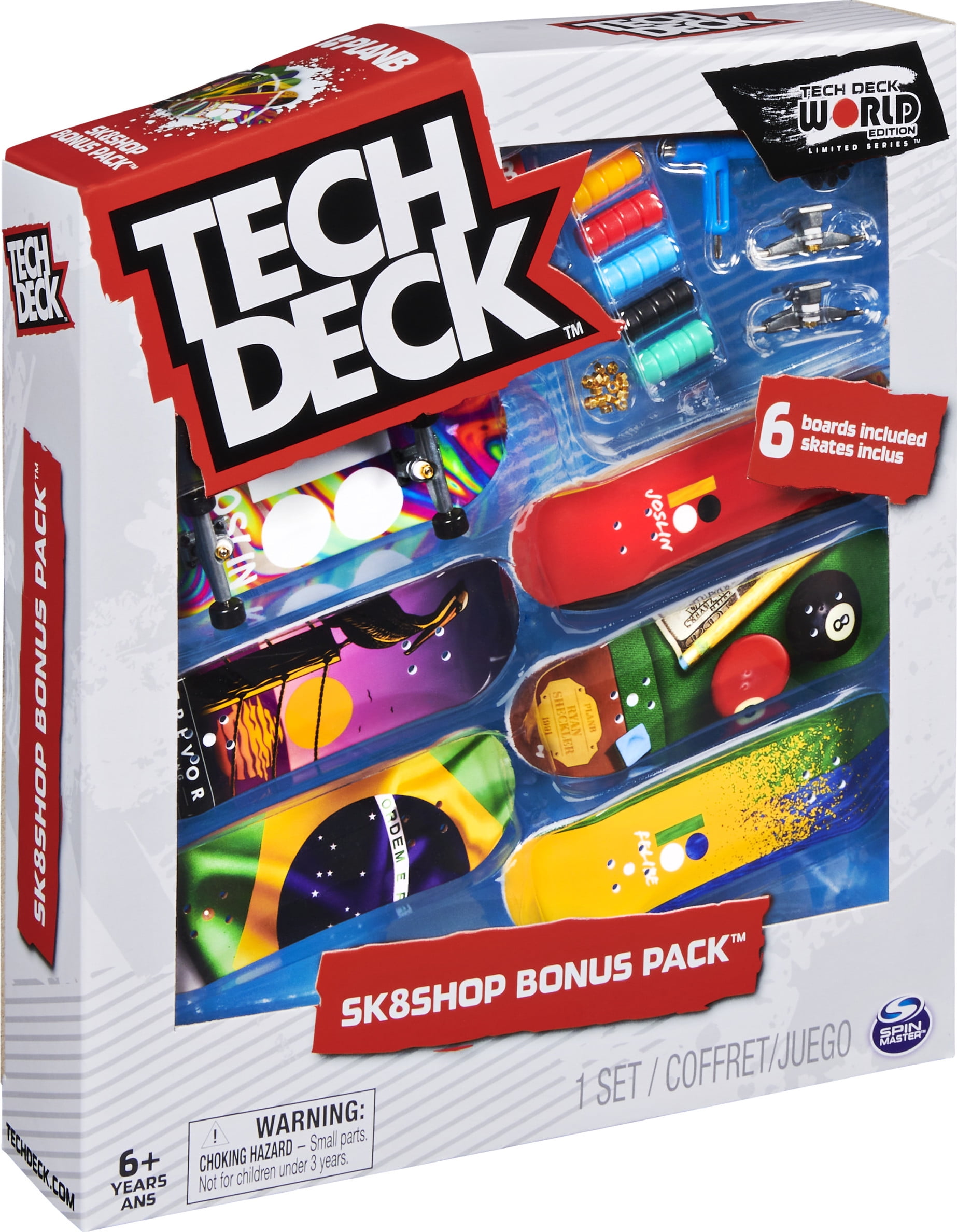 Tech Deck, Sk8shop Fingerboard Bonus Pack (Styles May Vary) 