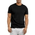 thumbnail image 2 of 3 Pack Men's Cotton T-Shirts Crew Neck Short Sleeve S-3XL Regular Big & Tall Workout Breathable Casual Athletic Sports Running Tee Top Menswear Solid, 2 of 4