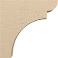 thumbnail image 3 of 7"W x 28"D x 28"H Thin Yorktown Rough Cedar Woodgrain TimberThane Corbel, Primed Tan, 3 of 6