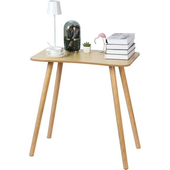 Computer Desk,70cm Small Office Desk,Children Study Writing Table with Solid Legs,Ergonomic Design Wooden Gaming Desk,Corner Square Student Learning Desk Work Desk for Home Office (Wooden A)