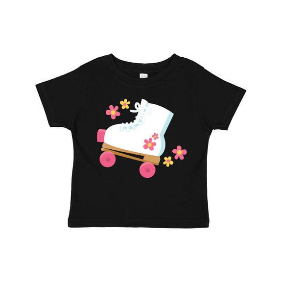 Inktastic Roller Skate Flowers Girls Toddler T-Shirt