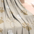 thumbnail image 3 of Dog Paw Footprint Blanket,Comfortable Soft Flannel Throw Blanket,All Season,Warm Lightweight Blankets for Sofa Bed Couch Living Room Chair,30"x40", 3 of 4