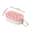 thumbnail image 2 of serony 3pcs/set Shower Scrubber Sponge Bathing Foaming Brush Bath Foam Massage Scrubber Color Random, 2 of 5