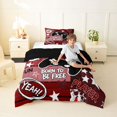 thumbnail image 4 of Homewish Cool Gamer Game Pad Twin Comforter Sets,Stars Skateboard Bedding Set,Red Black,Black Reversible,2pcs,1 Comforter and 1 Pillowcase, 4 of 7