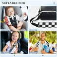 thumbnail image 5 of ALAZA White and Black Checkered Grid Art Pattern Car Seat Belt Adjuster Neck Covers Shoulder Cushions Pads M, 5 of 8
