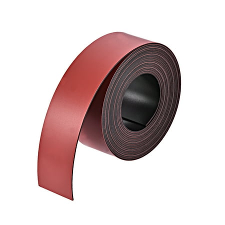 Uxcell Magnetic Strip for Crafts, 1 Inch x 9.8 Feet Red