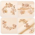 thumbnail image 4 of Miangastore Floral Hair Comb Hairband Golden 1Pack 9.3x2in, 4 of 8
