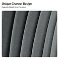 thumbnail image 6 of Velvet Armless Accent Chair Gold Metal Legs Modern Upholstered Single Sofa Home Living Room Grey, 6 of 7