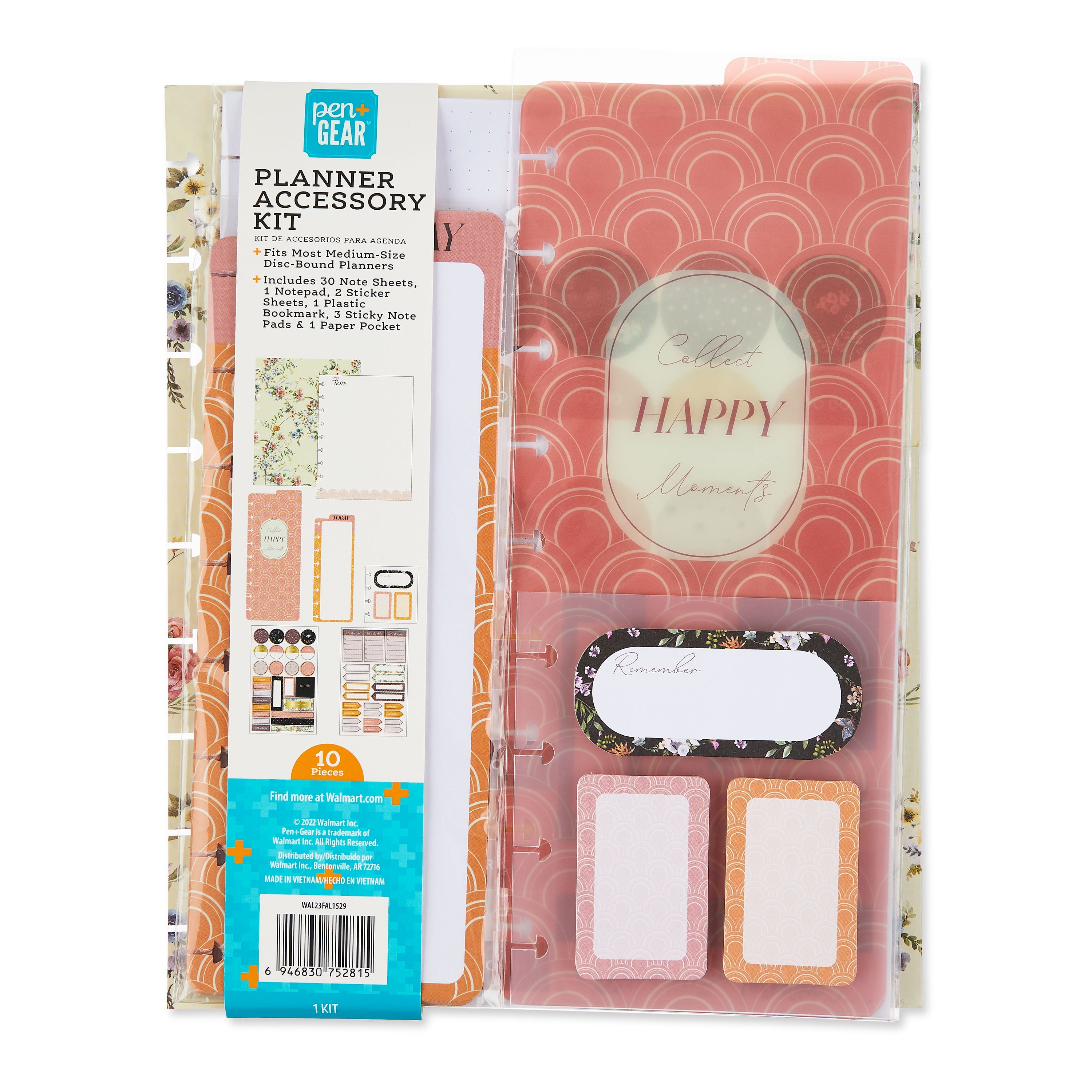 Pen Gear 9 Piece Disc Planner Accessory Kit Collect Happy Moments pen-gear-9-piece-disc-planner-accessory-kit-collect-happy-moments