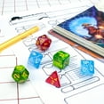 thumbnail image 4 of Brybelly Holdings GDIC-1135 7 Die Polyhedral Dice Set in Velvet Pouch, Boiled Bile, 4 of 6