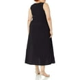 thumbnail image 4 of Star Vixen Robe Maxi Sans Manches en Tulipe pour Femmes Grande Taille, Noir, 2X, 4 of 4
