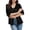 Black, variant on Ladies Summer Tops Women's Casual Solid Color Cardigan Lacy Sheer Beach Cover Up Shirt For Sun