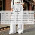 thumbnail image 3 of Women Corduroy Wide Leg Pants High Waist Button Zipper Pleated Trousers Loose Casual Palazzo Pants with Pockets, 3 of 4