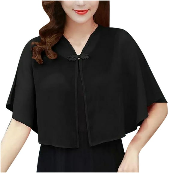 Women's Solid Cardigan Tops Sun Protection Short Smock Cover Ups