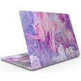 thumbnail image 3 of DesignSkinz Blue & Pink Acrylic Abstract Paint V2 Full-Body Skin Decal Wrap Cover for MacBook Air 13" M2/M3 (A2681/A3113), 3 of 9