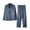 Blue, variant on fheaev Satin Pajama Sets for Women Summer Sleepwear Solid Color Turn-Down Collar Long Sleeve Long Pant Silk Pjs Sets Casual Comfy Pjs Set Homewear