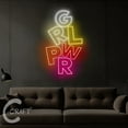 thumbnail image 3 of C-CRAFT Girl Power Neon Sign LED Light 33 inch for Women's Day Girl Club Wall Art Decor, 3 of 5