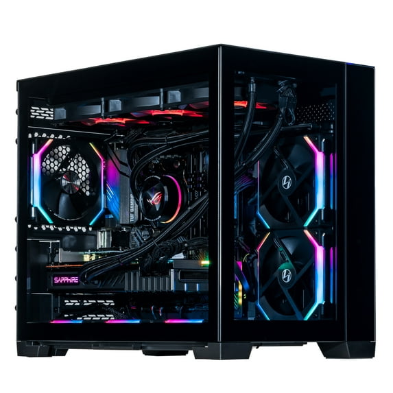 Velztorm Gemmix Custom Built Gaming Desktop PC (AMD Ryzen 7 5700X 8-Core, Radeon RX 6900 XT, 32GB RAM, 4TB PCIe SSD, Wifi, USB 3.2, HDMI, Display Port, Win 10 Home)