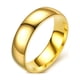 thumbnail image 5 of Anillo de acero de titanio popular Anillo liso de arco de 6 mm Joyería simple a juego Fácil de combinar, 5 of 5