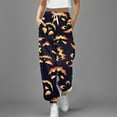 thumbnail image 2 of Women Pants Comfortable Soft Breathable Casual Trousers Pants Fashion Halloween Printed Casual Pants, 2 of 4