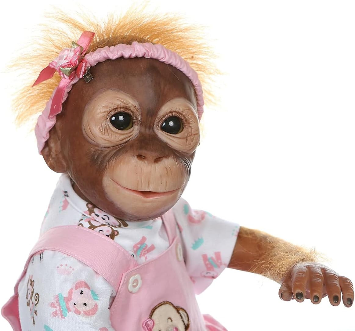 Novocreation 20 inch Realistic Reborn Monkey Doll, Weighted Novocreation 20 inch Realistic Reborn Monkey Doll, Weighted