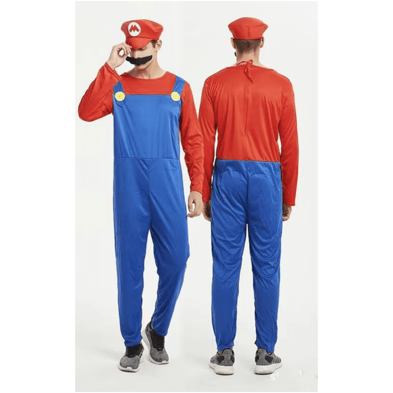 Set De Accesorios Super Bros – 13 Piezas: Sombrero, Barbas, Guantes Y Botones Para Cosplay