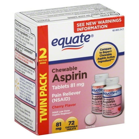 Equate Asp L Ds Cherry Chews 72ct 2x36