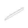 Genuine OE Porsche Lower Molding - 95B-837-902-BY