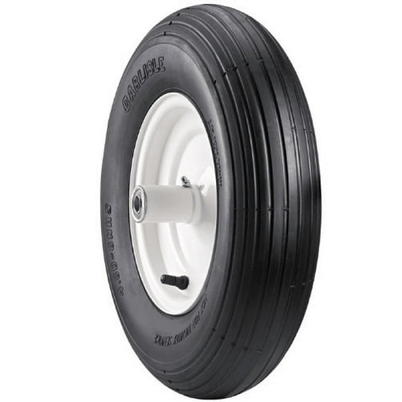 Universal Fit Wheelbarrow Tire and Wheel Flat Free - Includes Adapter Kit