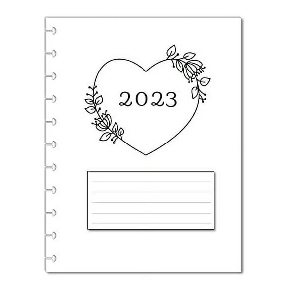 2023 Monthly Calendar Refills for 11 Disc Planners (Love)