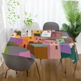 thumbnail image 3 of Yayeee Tablecloths 60" x 108" Rectangle Wrinkle Resistant Party Table Cover, Purple Cityscape Painting, 3 of 8