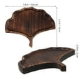 thumbnail image 2 of WORGEOUS Leaf Shaped Tea Tray Wooden Tea Tray for Home Tea Ceremony Decorative Serving Tray Coffee Table Wood Tea Tray for Tea Cups, 2 of 8