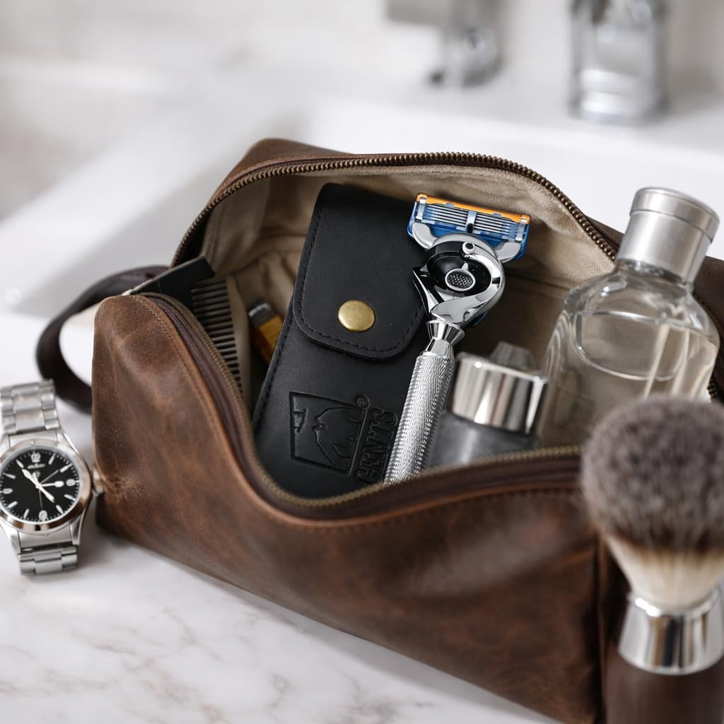 GENTS Flex-ball Charcoal Razor Long Handle Men's 5 Blade Manual Razor with 1 G.B.S Men's Stylish Precision Shaving Razor, Gray