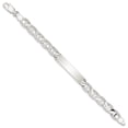 thumbnail image 2 of White Sterling Silver bracelet ID Anchor 7 in 8 mm, 2 of 3